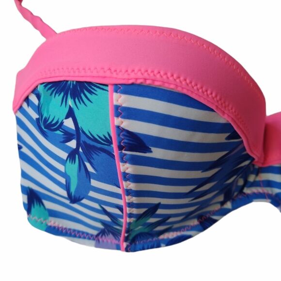 Y2K Heat Swim Tropical Print Bikini Set - Picture 10 of 13